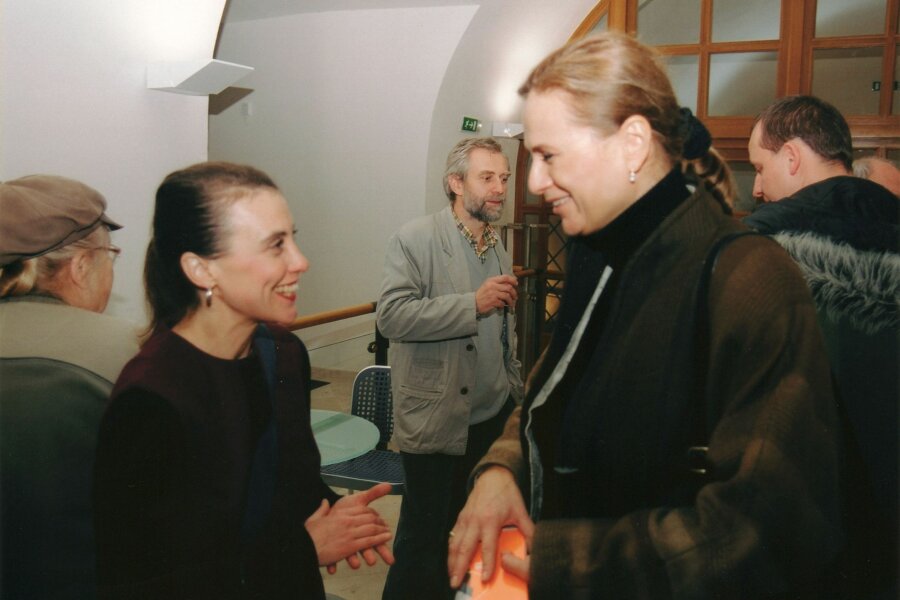 zleva: Gina Tornatore, Jan Merta, J. Vitásková, F. Kowolowski